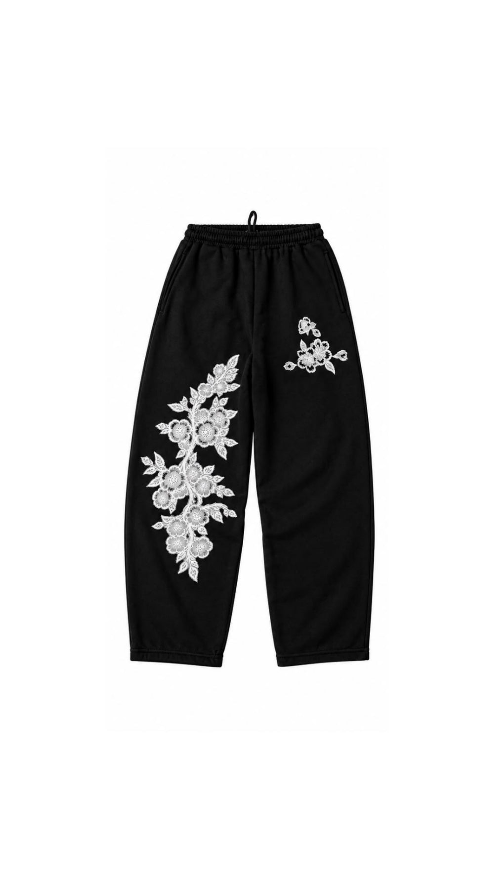 CALÇA BARREL FLORES